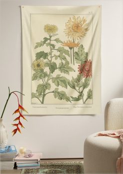 Chrysanthemum Flower Decorative Tapestry