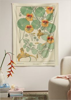 Nasturtium Flower Decorative Tapestry