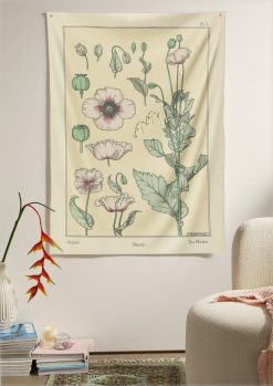 Poppy Flower Decorative Tapestry
