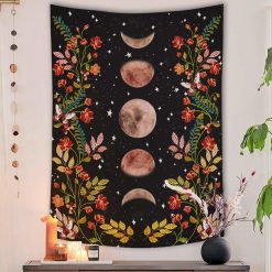Flower Moon Decorative Tapestry