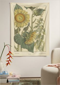 Sunflower Flora Decorative Tapestry