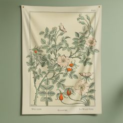 Wild Rose Flower Decorative Tapestry