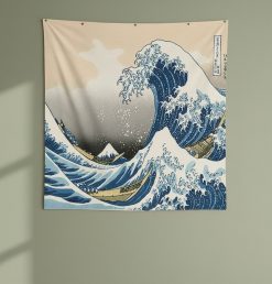 Japanese Wave Decorative Tapestry
