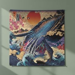 Blue Whale Decorative Tapestry